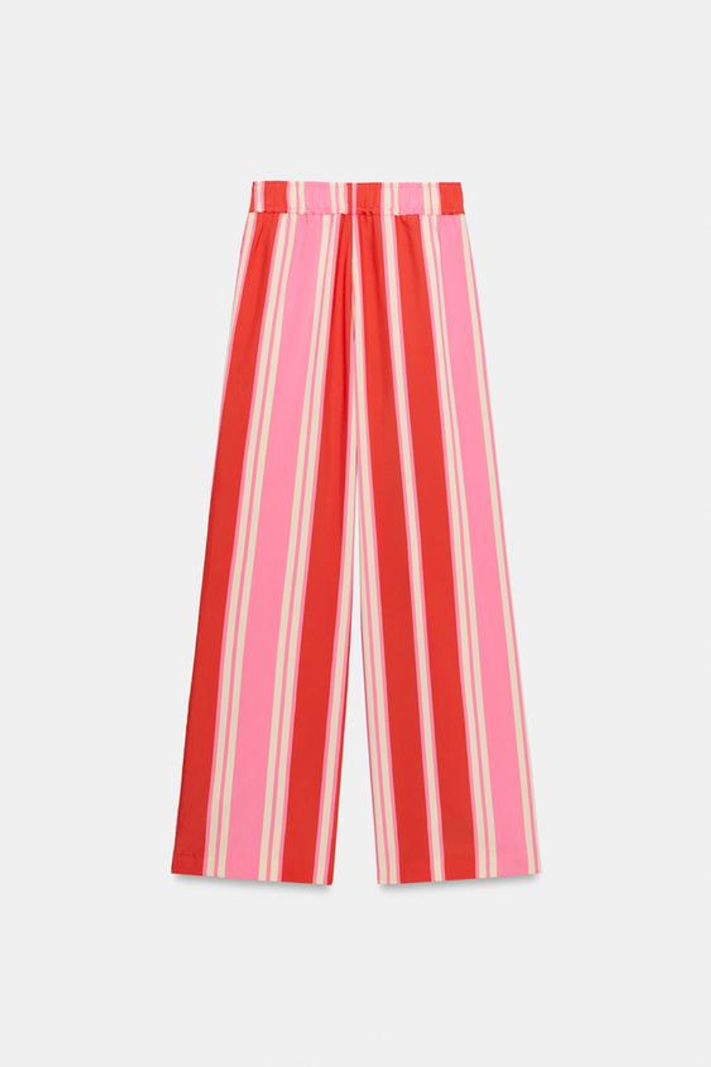 ZARA ШИРОКИЕ БРЮКИ В ПОЛОСКУ, РАЗНОЦВЕТНЫЙ