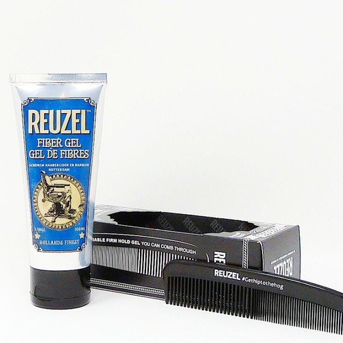 Reuzel Набор Fiber Gel Firm Hold + Comb - Гель для укладки волос +Расческа, 100 мл