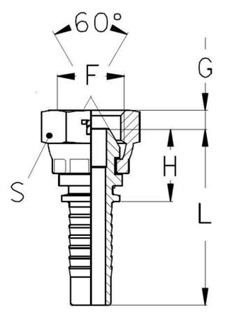 Фитинг DN 12 BSP (Г) 3/4
