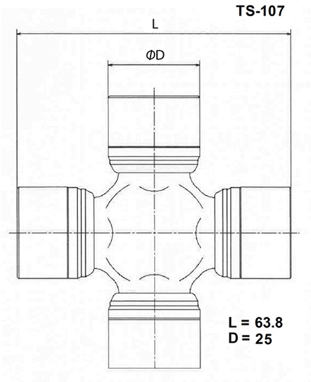 Крестовина карданного вала TOYO TS107
