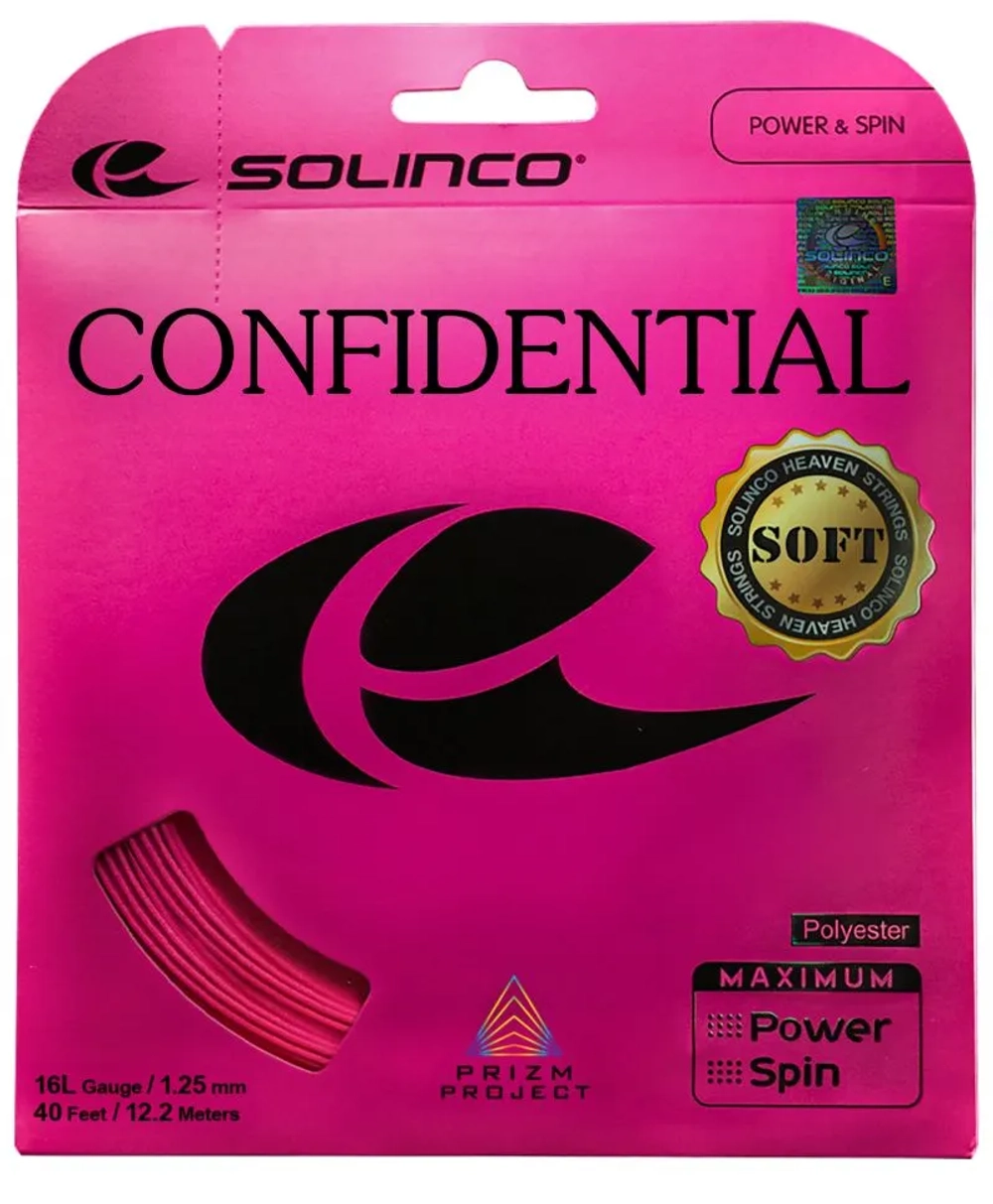 Струны теннисные Solinco Confidential Soft (12m) - pink