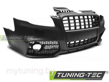 Передний бампер S-LINE BLACK для Audi A4 B7