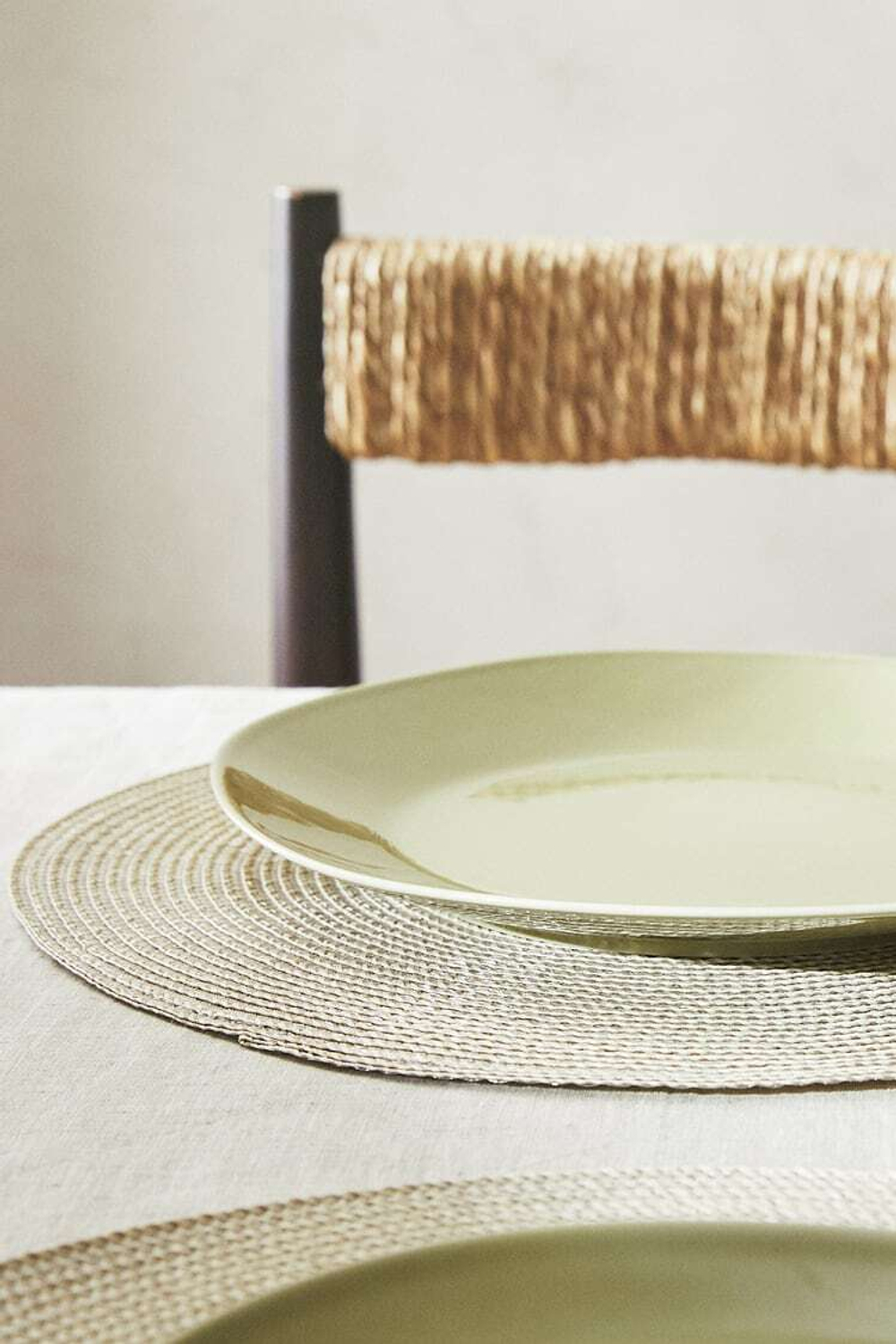 ZARA HOME КРУГЛАЯ САЛФЕТКА (УПАКОВКА ИЗ 2 ШТУК), БЕЖЕВО-КОРИЧНЕВЫЙ