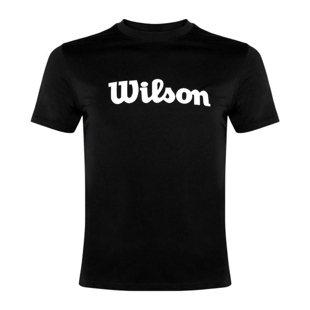 Футболка для мальчика теннисная Wilson Youth Unisex Team Performance - black