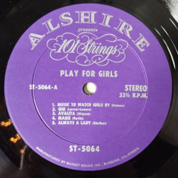 Винтажная виниловая пластинка LP 101 Strings Plays Hit Songs For Girls (USA 1967)