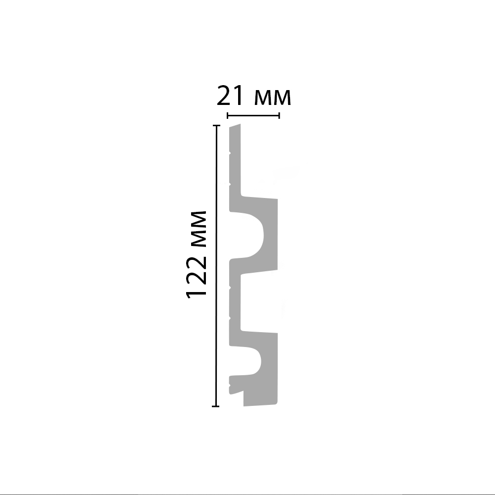 Панель декоративная Decomaster D302 ДМ 122х21х2900мм