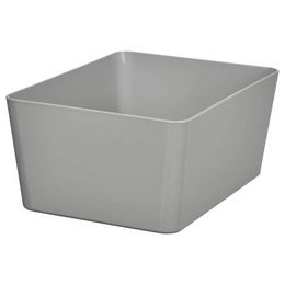 Контейнер IKEA KUGGIS (КУГГИС), Пластик, Светло-серый, 13x18x8 см