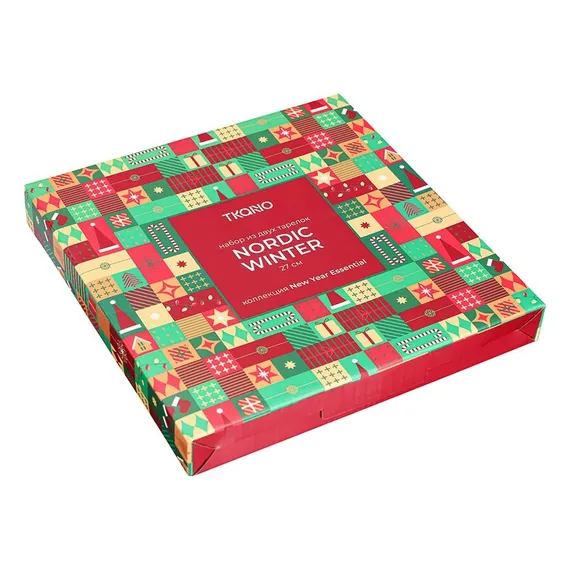 Набор из двух тарелок nordic winter из коллекции new year essential, D27 см