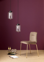 Стул с обивкой Scab Design Alice Pop, золотой, коричневый