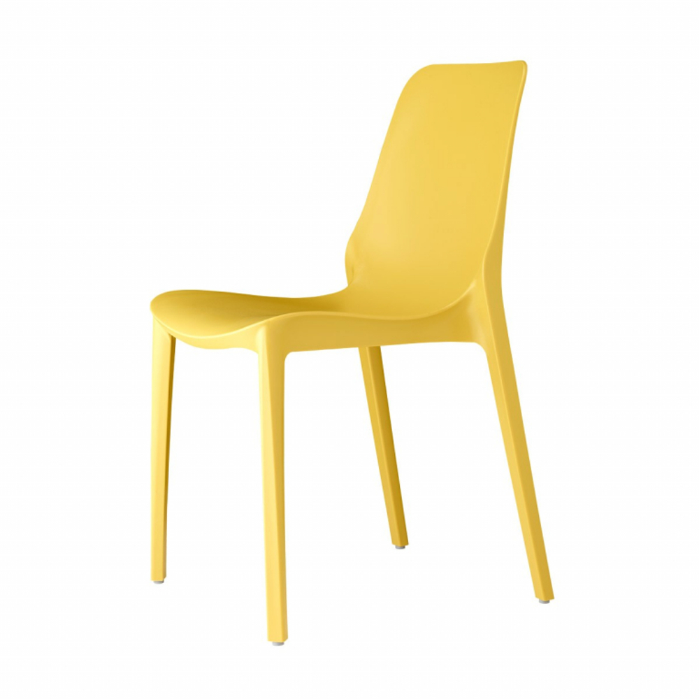 Стул пластиковый Scab Design Ginevra, желтый