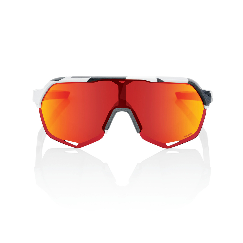 Спортивные очки 100% S2 - Soft Tact Grey Camo - HiPER Red Multilayer Mirror Lens
