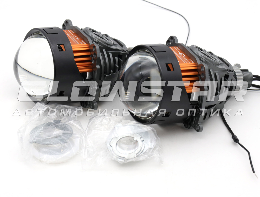 Билед модули Aozoom K9 3.0 дюйма, 2 чипа, 5500K, 12V, 65W/73W, крепление 3R и съемное гаечное (комплект, 2шт)