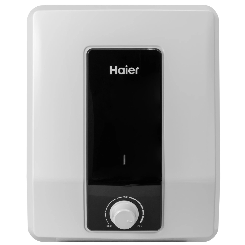 Водонагреватель 15 л. накопительный электрический Haier ES15V-Q1(R) над мойкой
