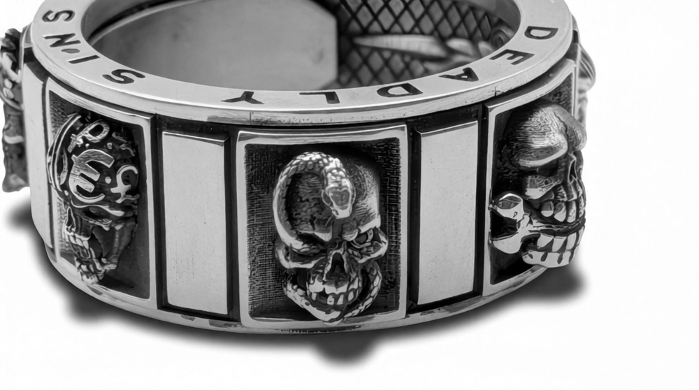 Кольцо из серебра "7 Deadly Sins" AZR-21