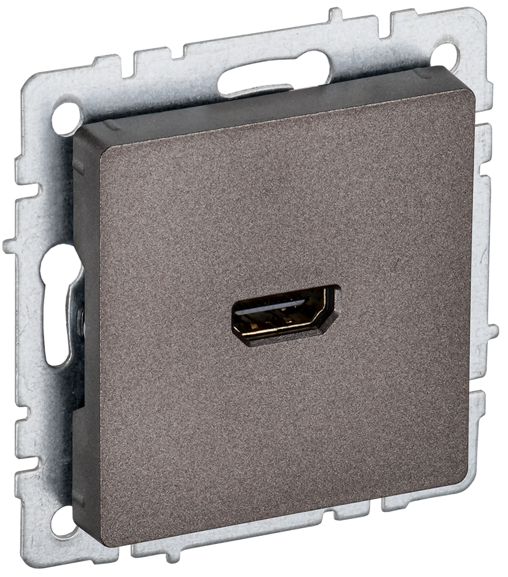 BRITE Розетка HDMI РHDMI-0-БрТБ темная бронза IEK