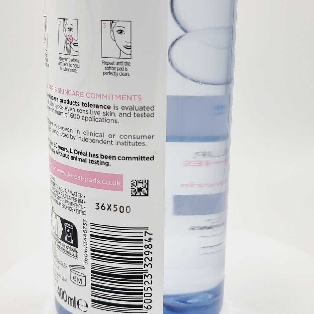 Мицеллярная вода для сухой и чувствительной кожи, Micellar Water Cleanser Sensitive Skin, 400 мл (Франция)