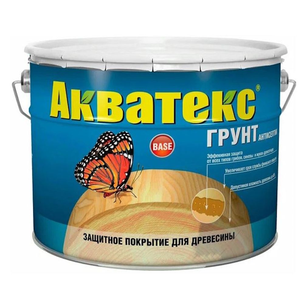 Грунт-антисептик Акватекс бесцветн. 9л (Рогнеда) Грунт-антисептик Акватекс бесцветн. 9л (Рогнеда)