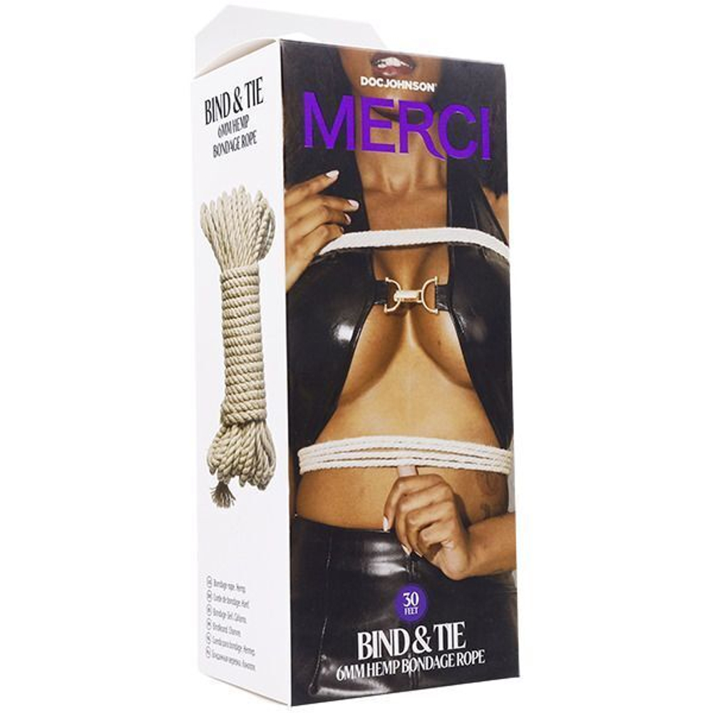 Верёвка для связывания и фиксации Bind&Tie - 9,14 м. (Цвет: бежевый)