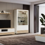 Витрина NOA 2041 Neutro/Lacado Branco IDC Mobiliario