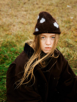 Шапка Jacob Cro Dots "Chocolate/Blue"