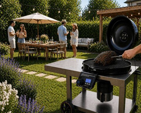 Угольный гриль Loco Cookers со столом 2023060125