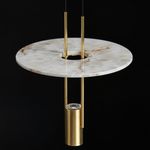 Подвесной светильник 26507P/1 Brass / White Alabaster