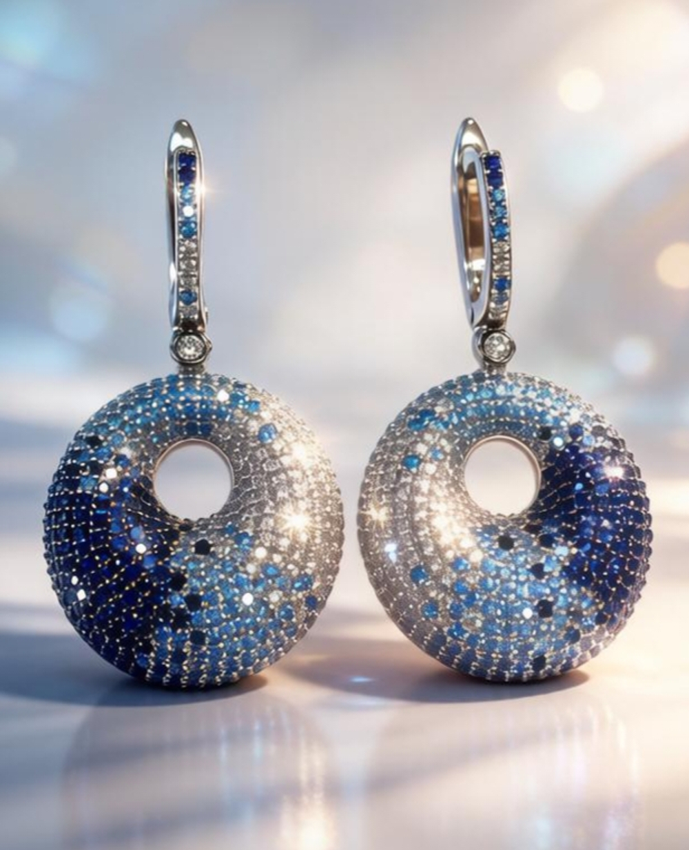 Ювелирные серьги из серебра 925 пробы