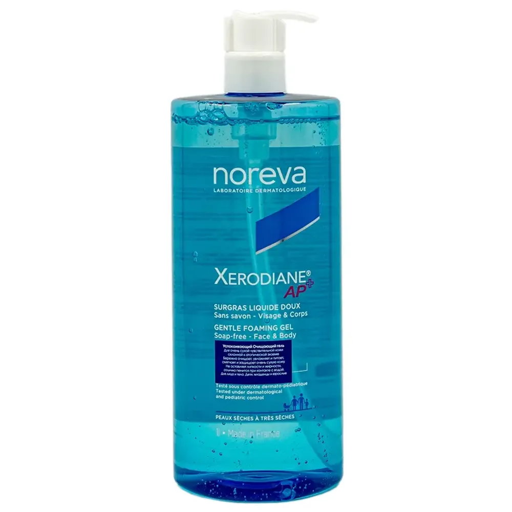 Гель мягкий очищающий Noreva Xerodiane AP+ Surgras Liquide Doux 1 л
