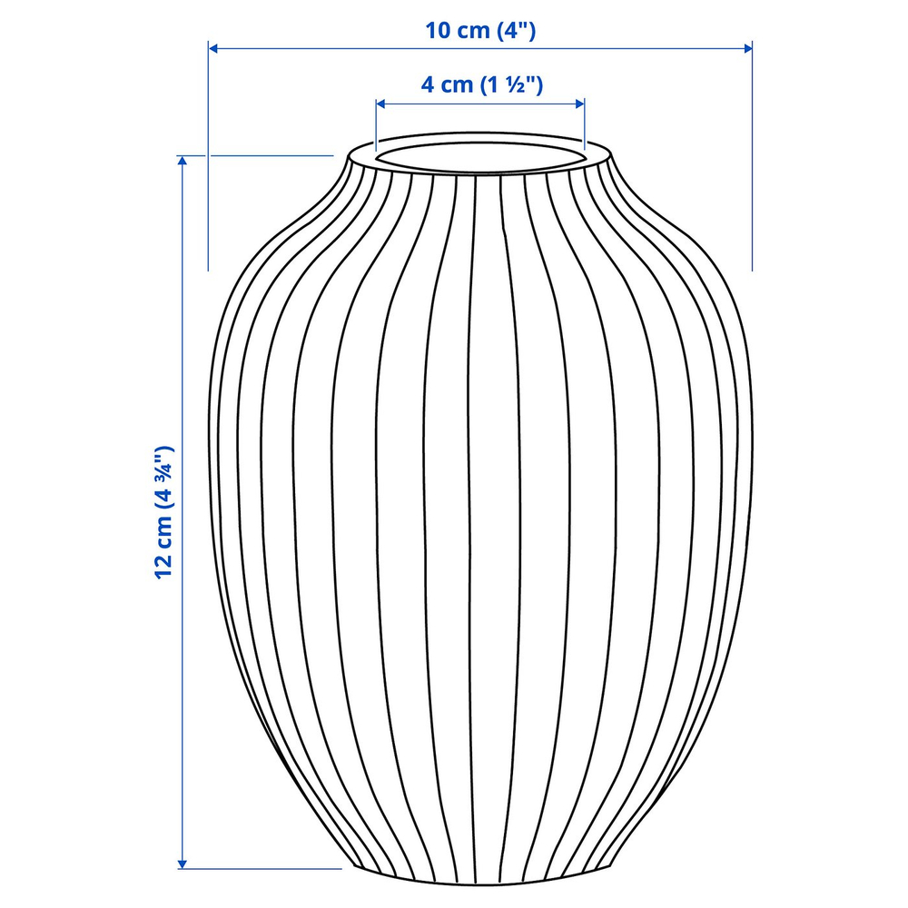 IKEA STJÄRNLUDD  (ИКЕА СЧЭРНЛУДД)  -  Ваза - зелёный 12 см