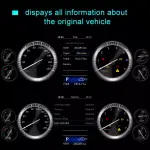 Электронная панель приборов Toyoya Land Cruiser Prado 150 2017-2022 - Kuberg NH-LCD-T04 с сенсорным LCD / ЖК 12.3" экраном QLED