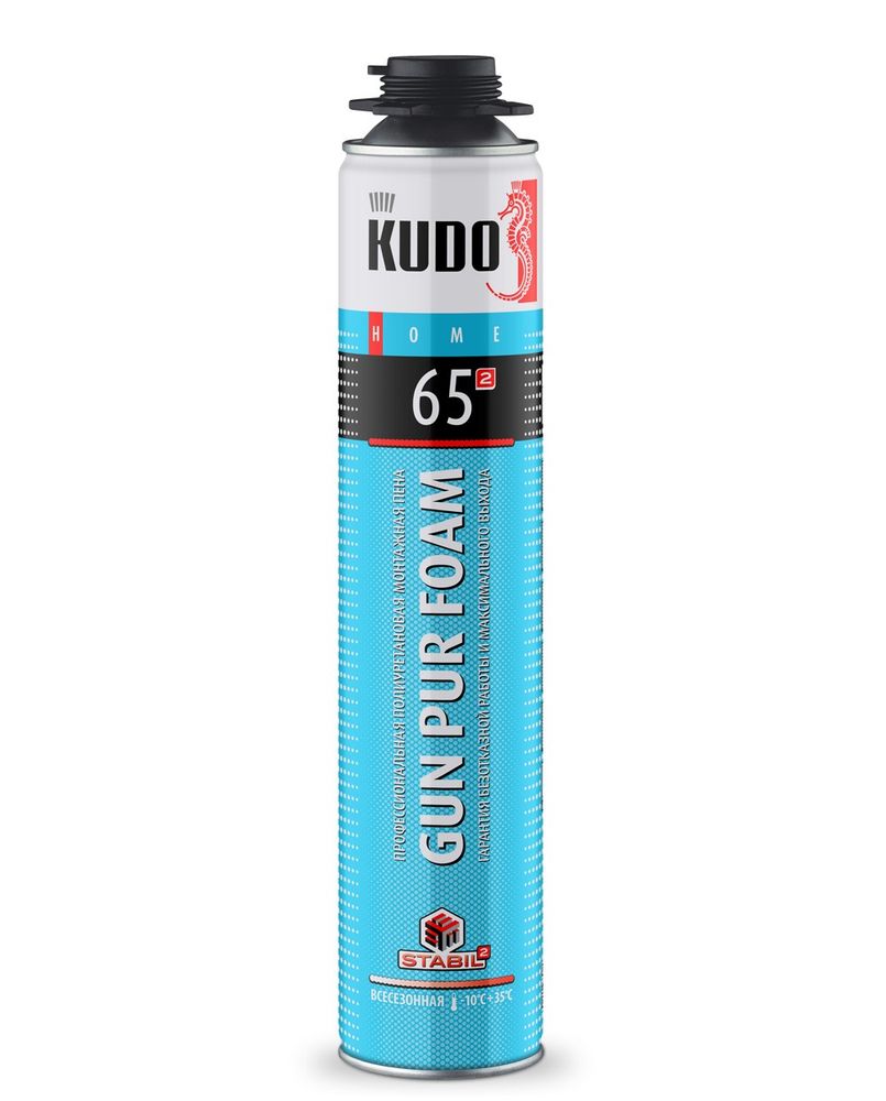 Пена монтажная KUDO HOME профи 65л всесезонная 900г / KUPHP10U65 Пена монтажная KUDO HOME профи 65л всесезонная 900г / KUPHP10U65