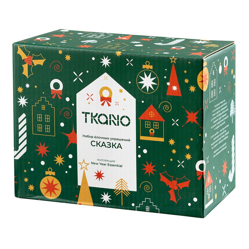 Набор ёлочных украшений Сказка из коллекции New Year Essential, 4шт