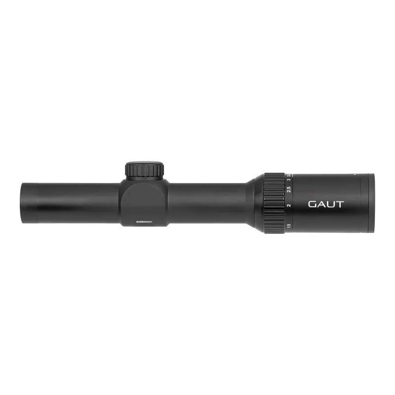 Прицел Gaut Quartz 1-4x24, сетка 65, без подсветки - профиль, окуляр слева