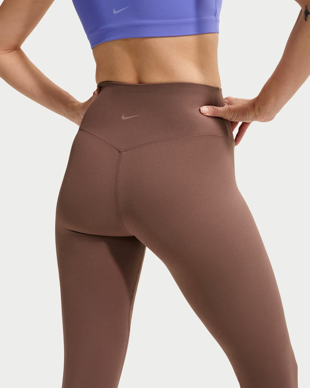 Nike Zenvy Женские лосины с высокой талией, без шва спереди, полной длины - NIKE