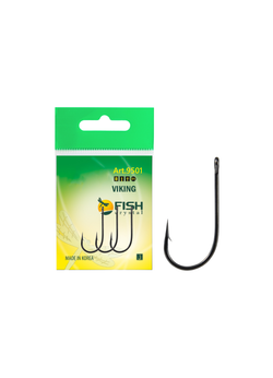 Крючок рыболовный Fish Crystal VIKING 9501 №8 (( 5 упаковок )