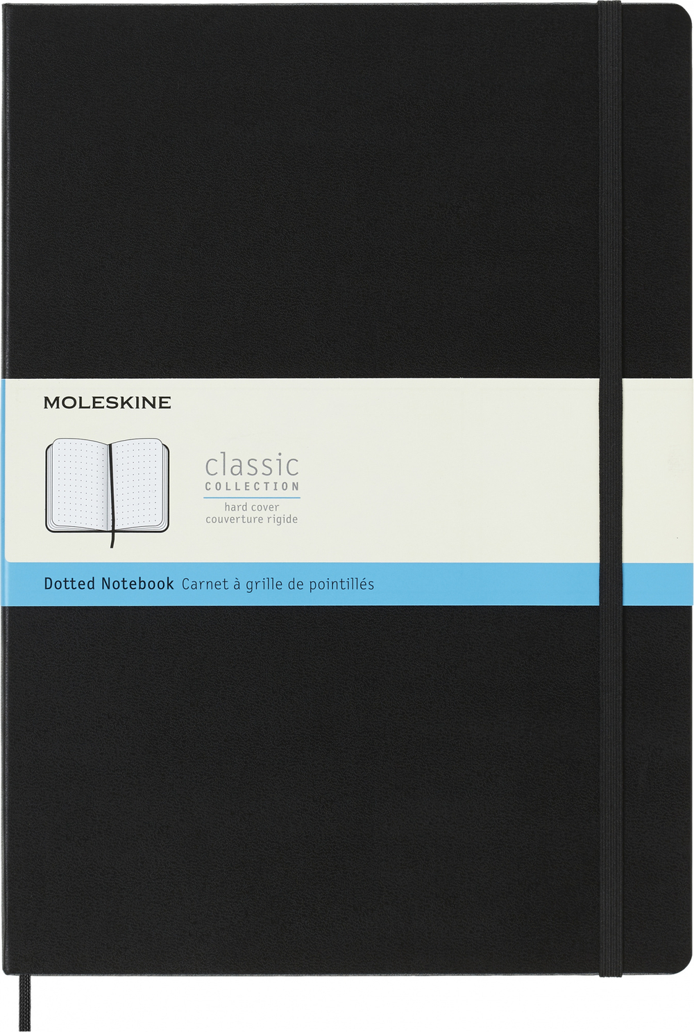 Блокнот Moleskine CLASSIC QP113 A4 192стр. пунктир твердая обложка черный