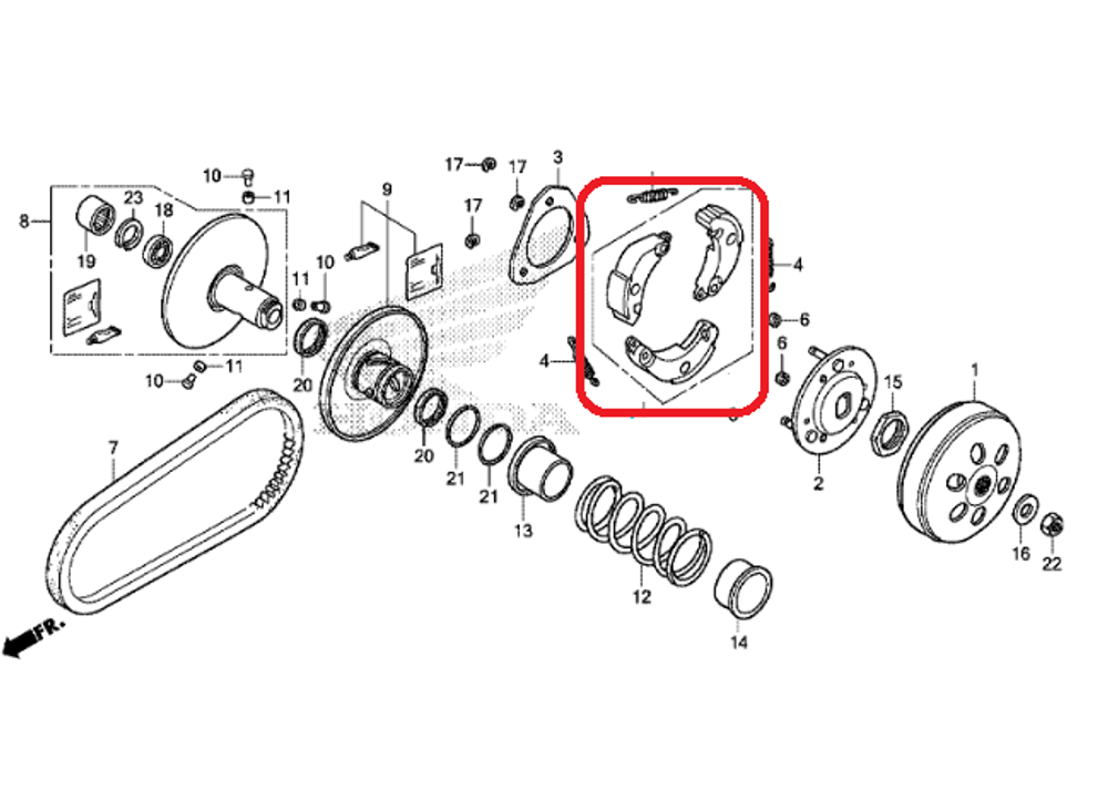 22535-KVB-900. WEIGHT SET, CLUTCH