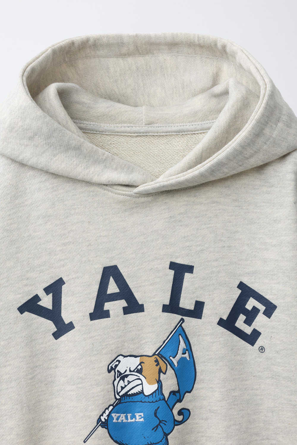 ZARA ХУДИ С ПРИНТОМ YALE™, СЕРЫЙ МЕЛАНЖ