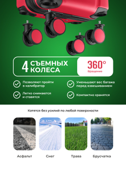 Набор M/L средний и большой Красный
