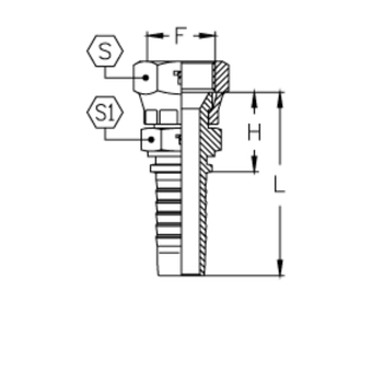 Фитинг DN 20 JIS BSP 3/4