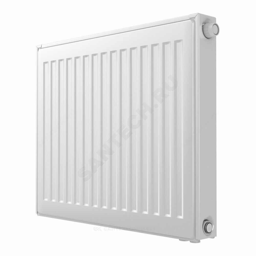 Радиатор стальной панельный Ventil Compact VC тип 22 500х1100 Qну=2426 Вт ниж/п в комплекте кронштейн. встроенный вентиль RAL 9016 (белый) Heaton