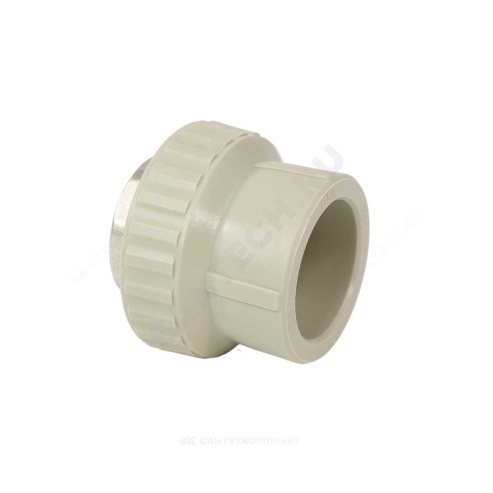 Муфта PP-R комбинированная серая Дн 50х1 1/2" ВР под ключ VALFEX 10134050Г