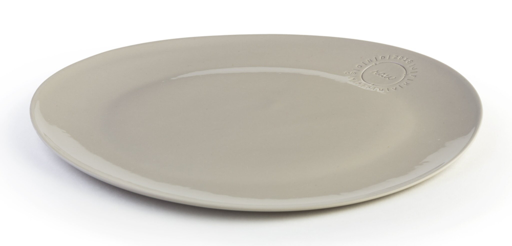 Тарелка Row Plate large Тарелка 280Х250 Feinedinge Серый
