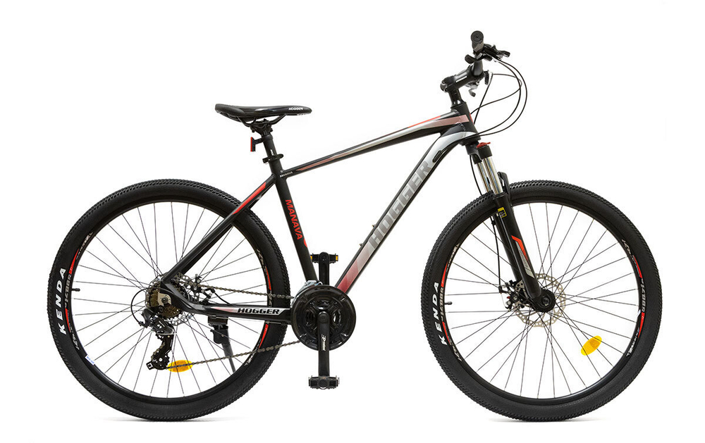 Велосипед 27.5" HOGGER MANAVA MD, 17", алюм, 21 ск, MLO, черно-красный матовый, 2025