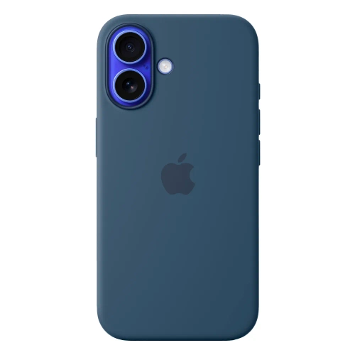 Силиконовый чехол с поддержкой MagSafe Apple Silicone Case для iPhone 16, Denim (Деним)