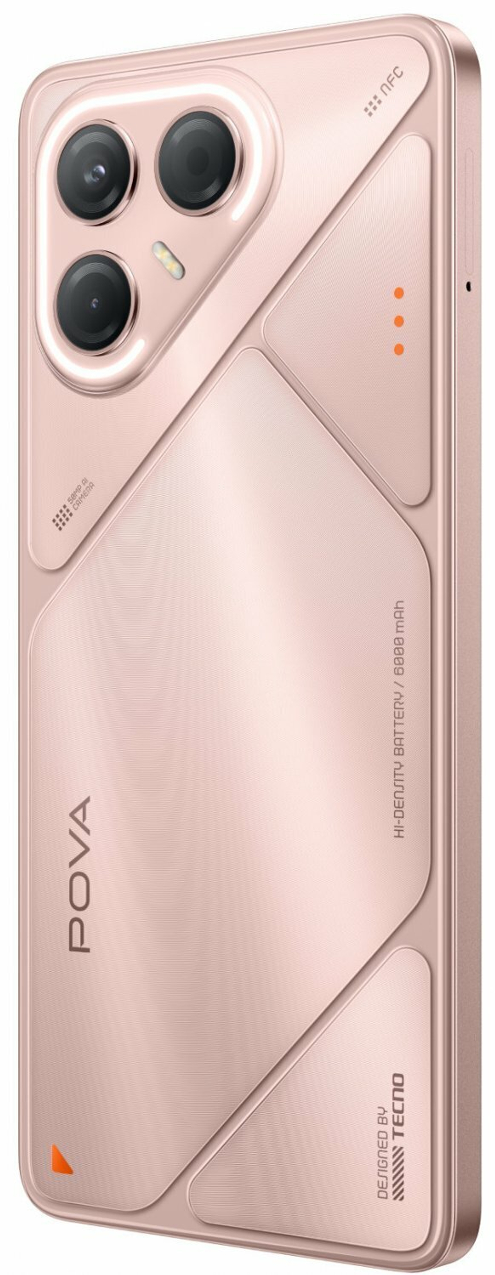 Смартфон TECNO POVA 7 5G 8/256 ГБ Ростест(ЕАС), Dual nano SIM, розовый