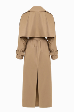 "Trench cape" Тренч-кейп в пол из хлопка.