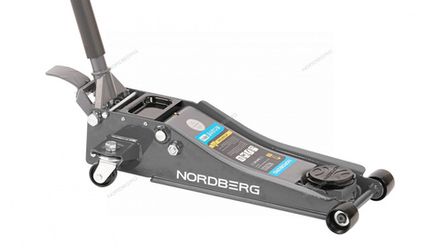 Цена на NORDBERG (N32032G) Домкрат подкатной 3,2 т, супернизкий подхват, педаль