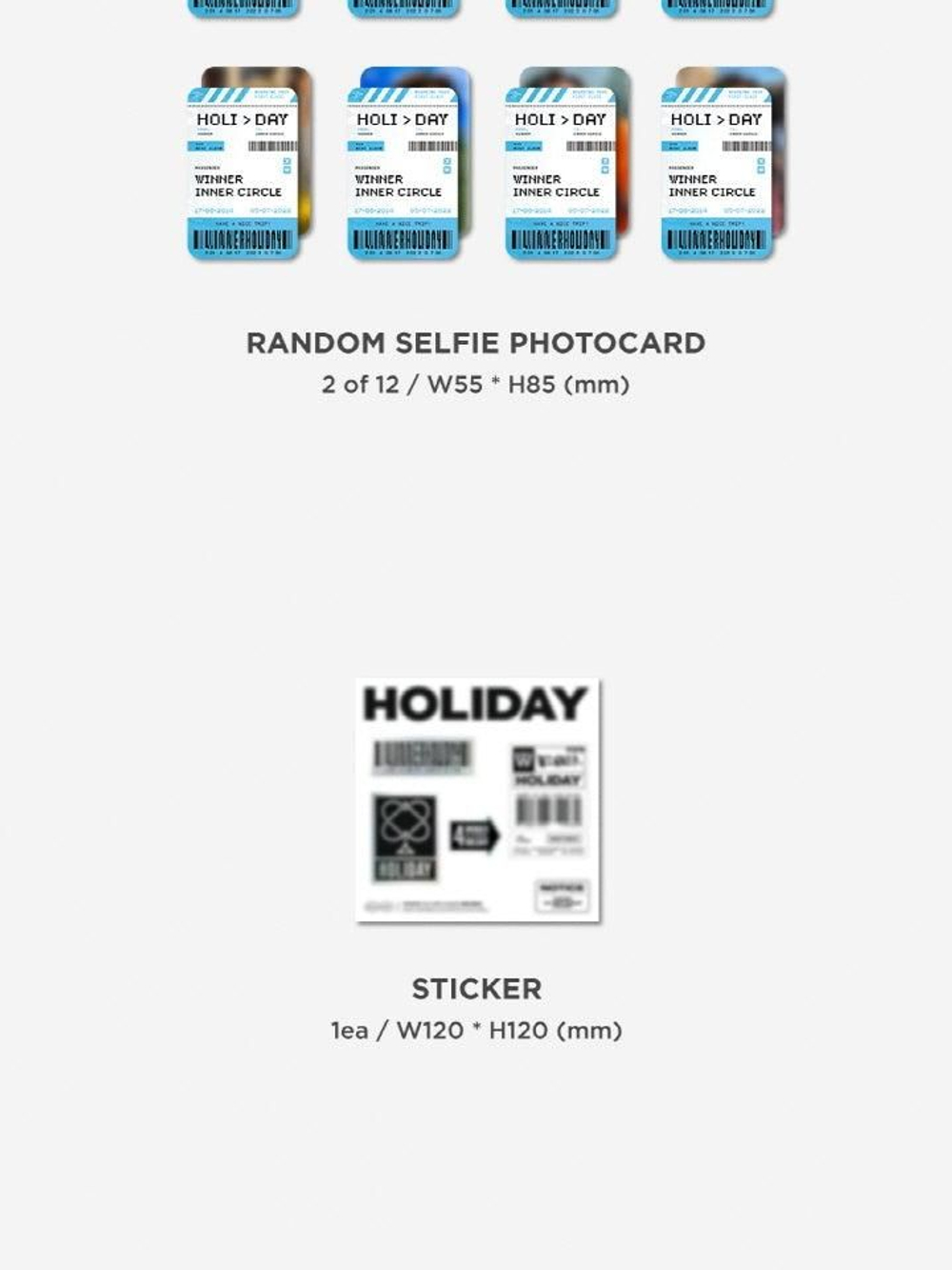 Альбом WINNER - HOLIDAY 4th Mini Album PHOTOBOOK 2 Version SET