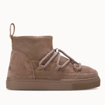 Замшевые полусапоги INUIKII Sneaker Classic Low Taupe на меху